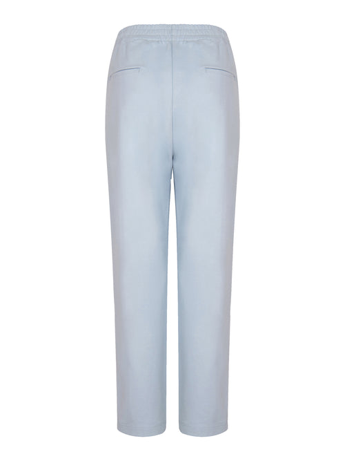Simple Casual Nine-Quarter Pants-Light Blue