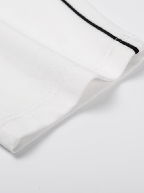 Pantalon neuf quarts décontracté simple-blanc