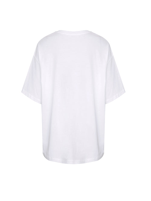 チェリーハンド刺繍Tシャツ - ホワイト