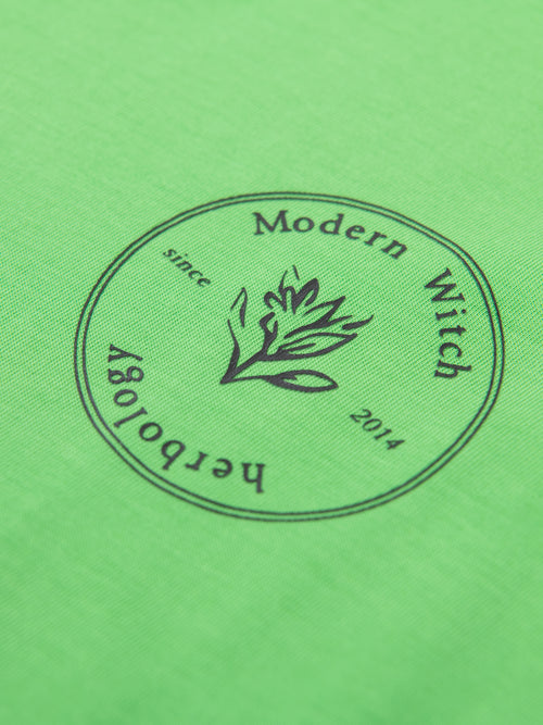 Tee-shirt imprimé de style universitaire - Vert herbe