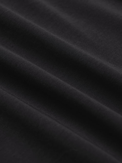 カレッジスタイルプリントTシャツ - ブラック