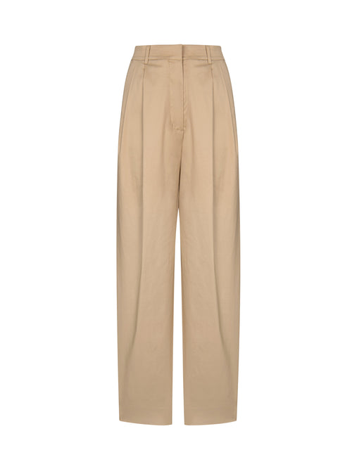 Simple Casual Wide Leg Pants-Khaki