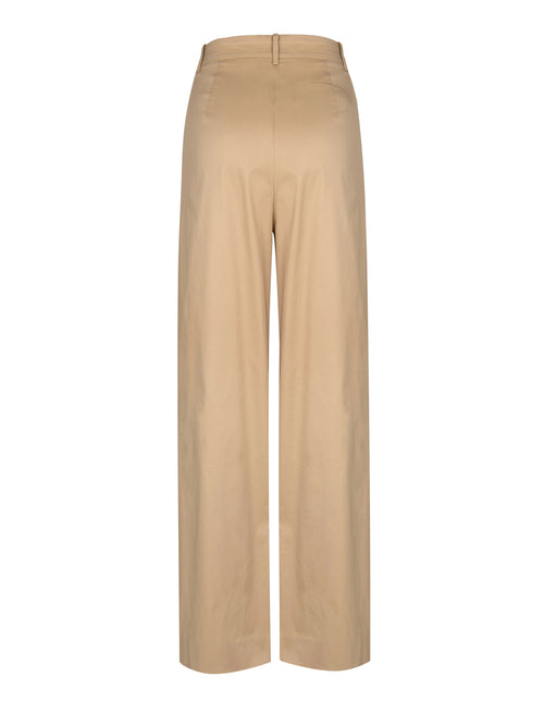 Simple Casual Wide Leg Pants-Khaki