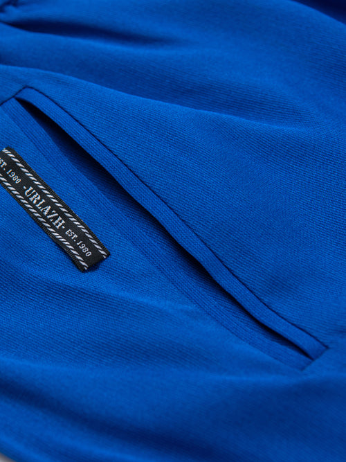 Moroccan Blue Stretch Silk Pants