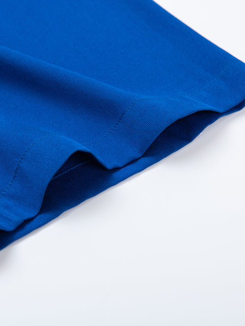 Moroccan Blue Stretch Silk Pants