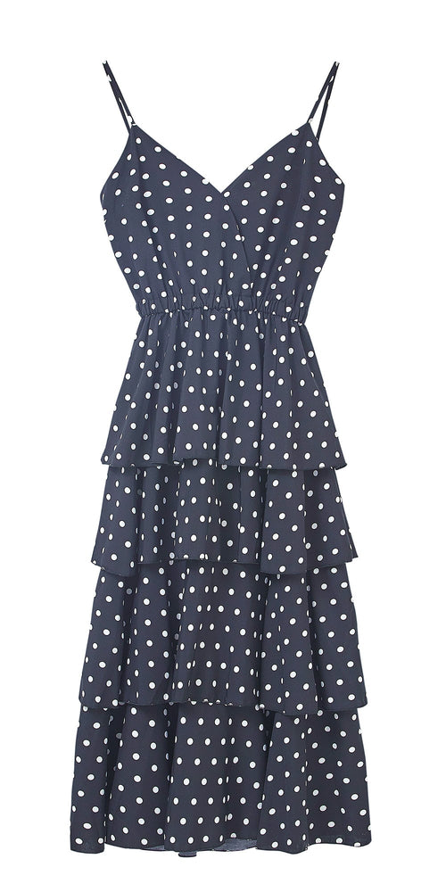 Polka Dot Ruffle Sundress - Urlazh New York