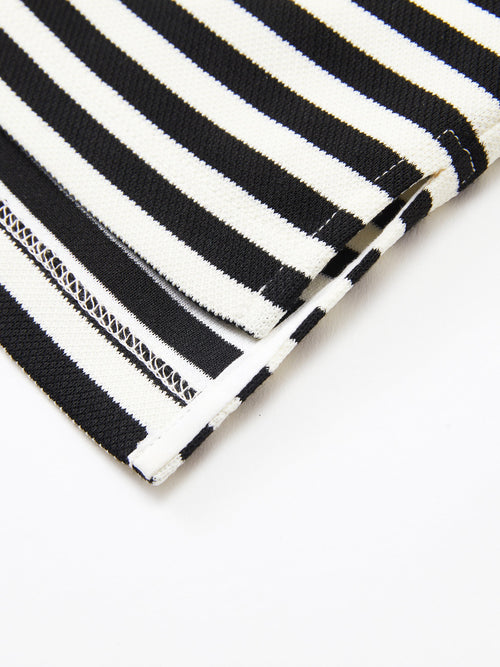 Casual Striped Suit-Tee-Sample