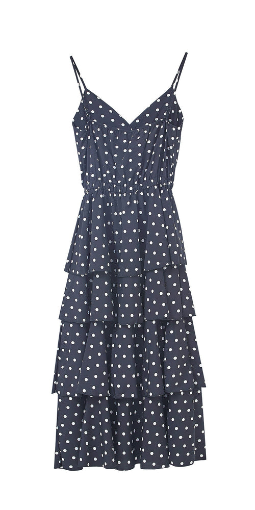 Polka Dot Ruffle Sundress - Urlazh New York