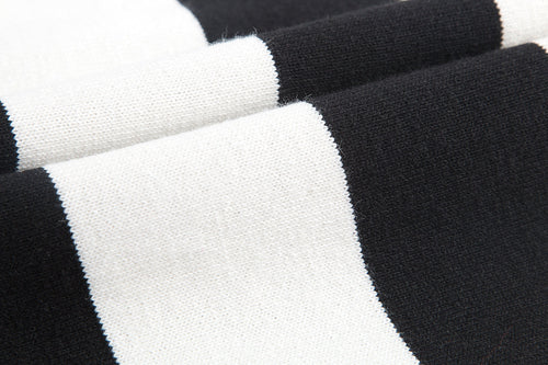 Black and White Striped Sweater Dress - Urlazh New York
