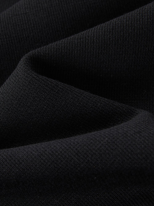 Colour Block Casual Pants-Black