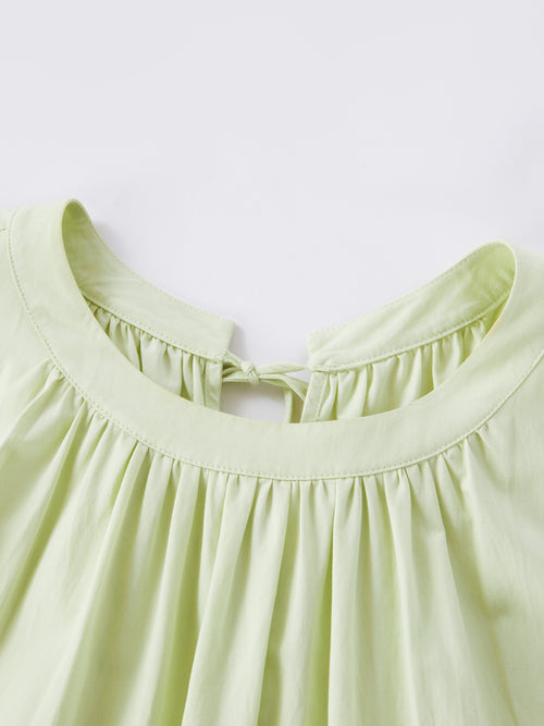 フレッシュグリーンのホリデータンクドレス