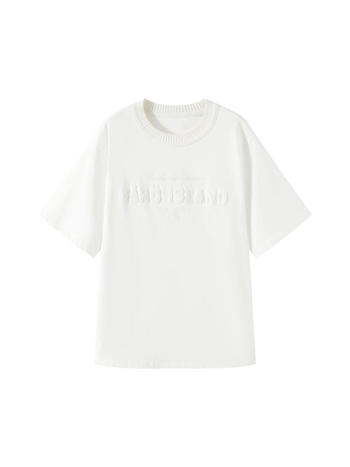 Simple Silhouette Embroidered Tee