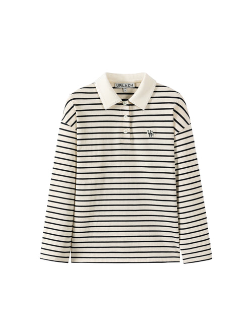 Classic Striped Polo Shirt
