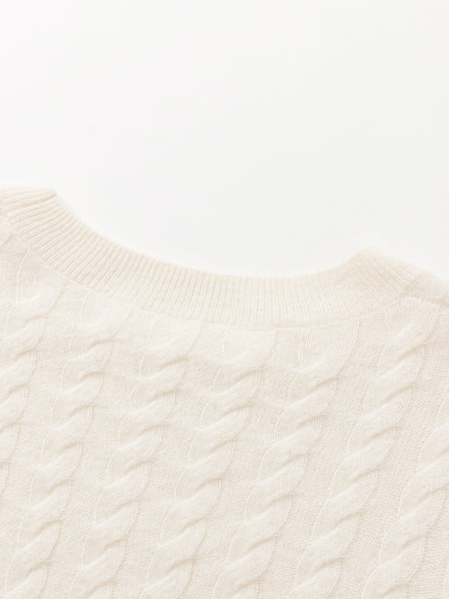 Cashmere Twisted Pullover