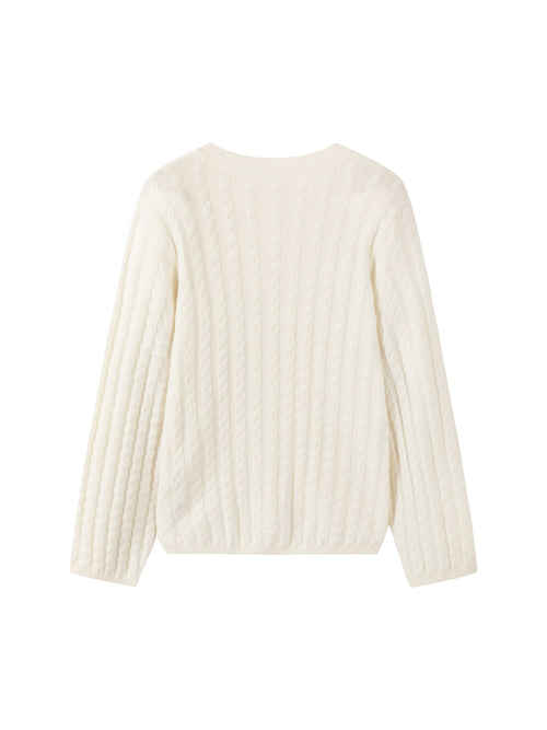 Cashmere Twisted Pullover