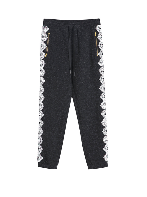 Lace Trim Lounge Pants - Urlazh New York