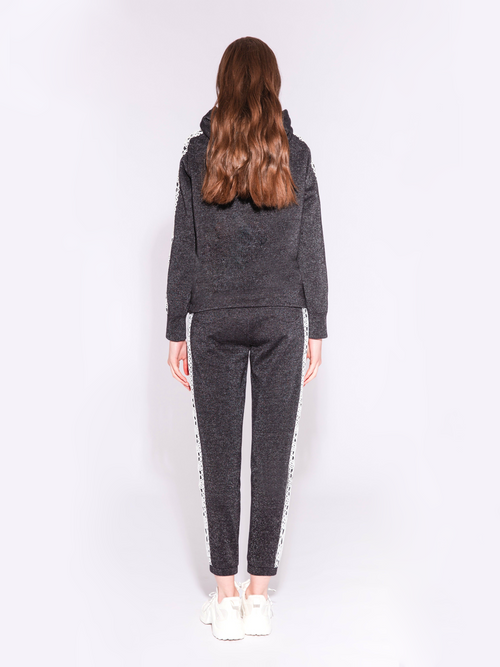 Hooded Lace Trim Sweatshirt - Urlazh New York