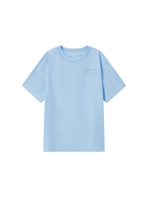 T-shirt chemise bleue