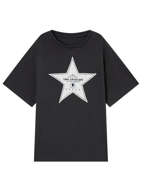 Star Appliqued T-Shirt