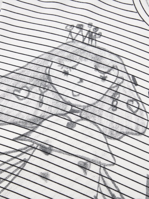 Sketchy Doll Stripe Tee-Sample