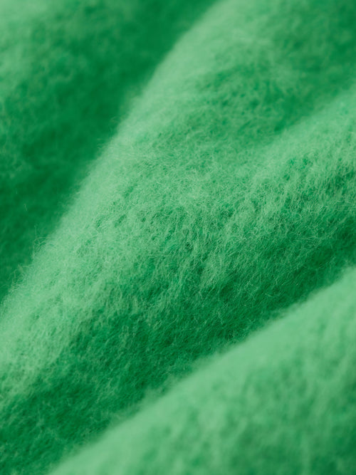 Green Oversized Fringed Scarf-Sample