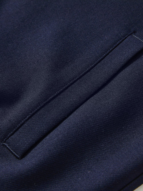 Textured Patchwork Wool Jacket