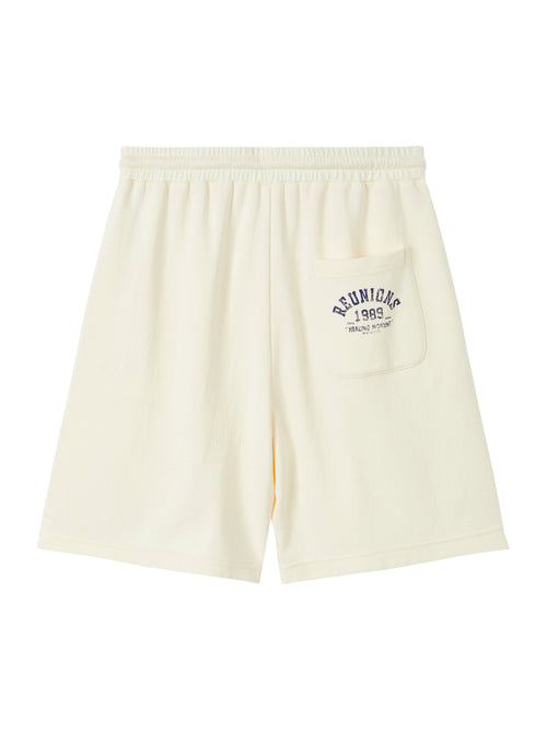 Casual Cream Silhouette Shorts