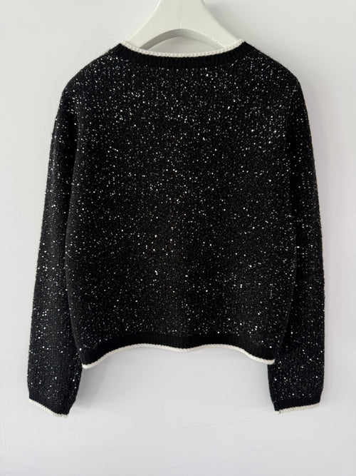 Starry Little Fragrance Knitted Cardigan