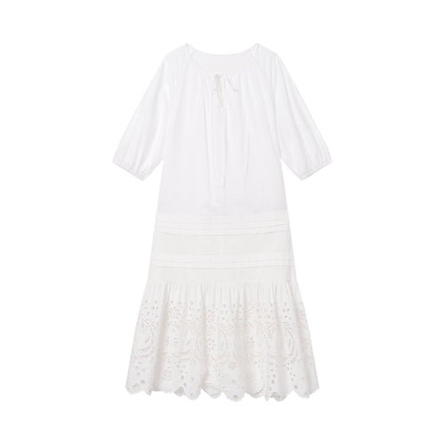 Summer Vacation Embroidered Dress