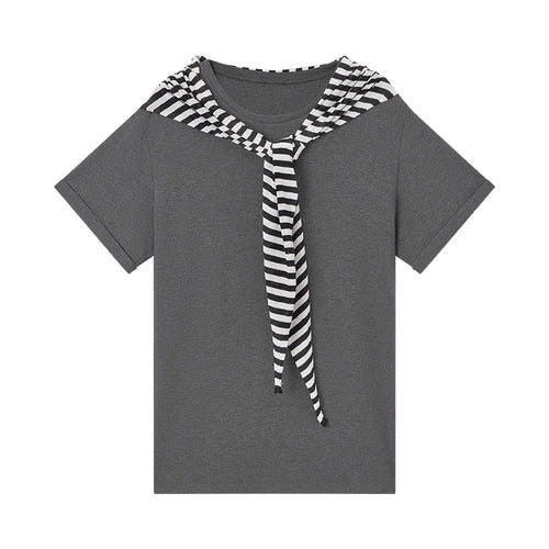 Striped Shawl Tee