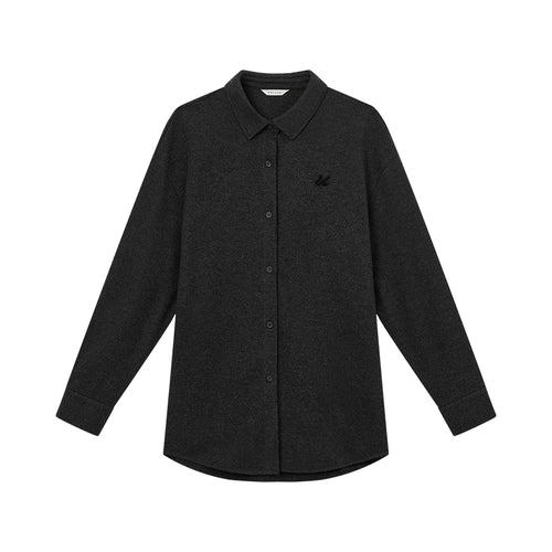 Meteor Grey Wool Shirt