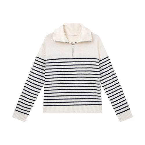 Coconut Milk Dark Chocolate Polo Sweater