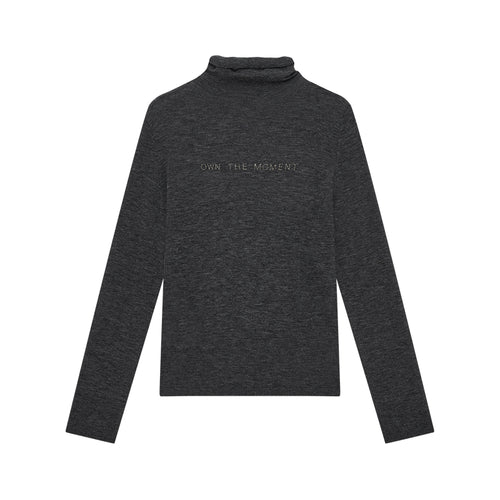 Mist Grey Turtleneck Sweater