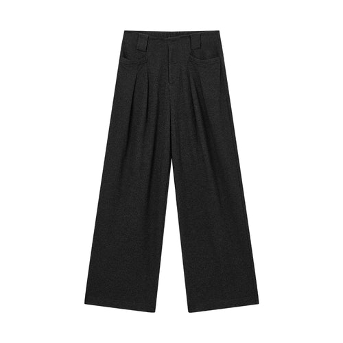 Meteor Grey Pleated Pants