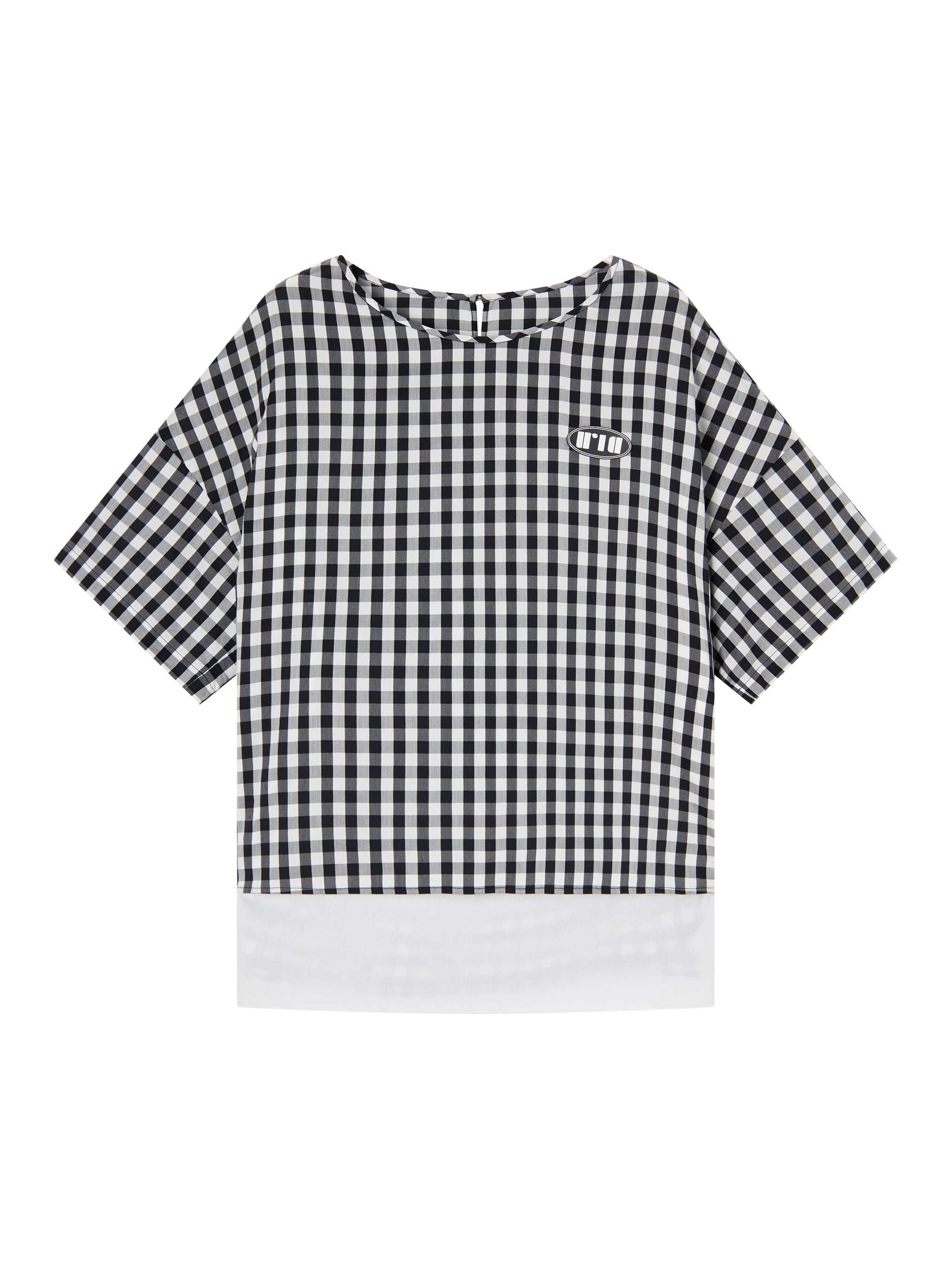 白黒　チェック　Tシャツ カラミチェックポケットTシャツ | BLACK LABEL CRESTBRIDGE (Men
