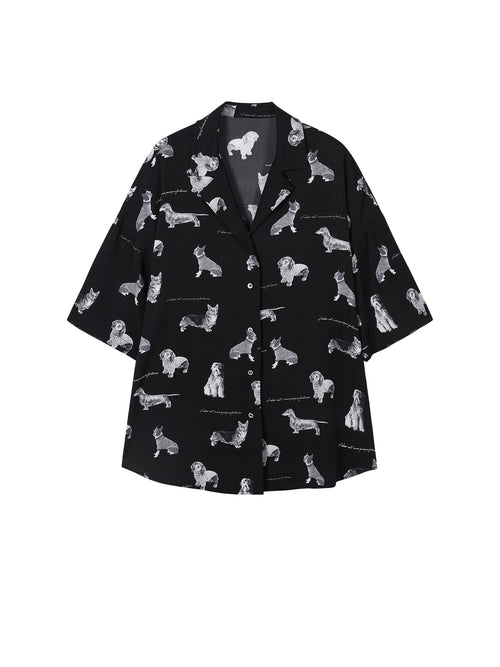 Chemise imprimée pour animaux de compagnie mignons