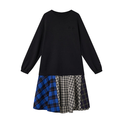 Color-Block Sweatshirt Dress