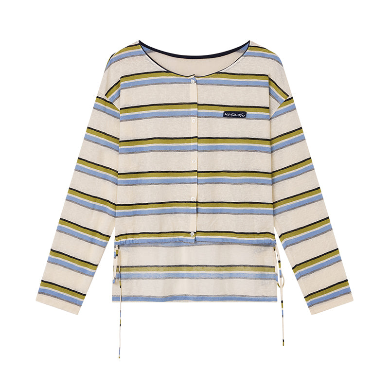 Mint Sea Salt Stripe Top Shirt – Urlazh New York