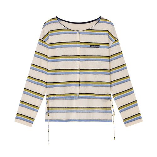 Mint Sea Salt Stripe Top Shirt