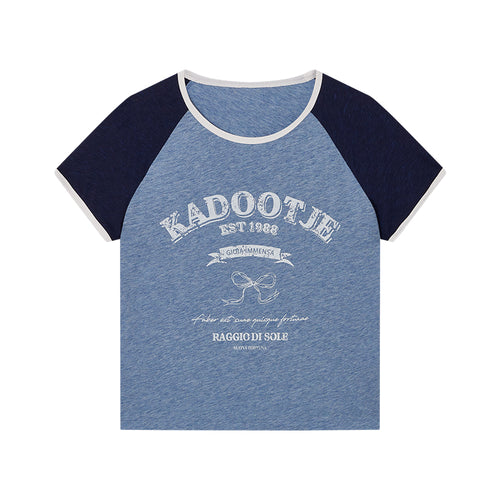Deep Sea Raglan Trim T-Shirt