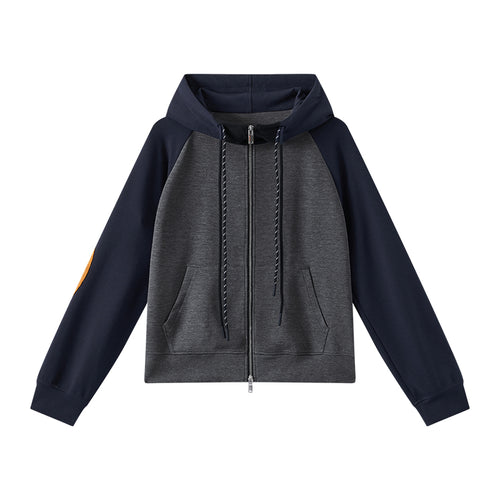 Hooded Color-Block Jacket