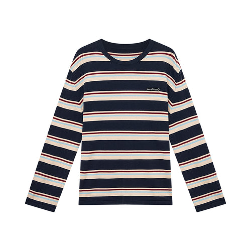 Sea Salt Raspberry Stripe Sweater
