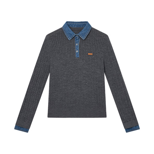Oreo Mock-Layer Sweater