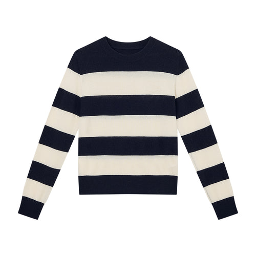 Prussian Blue Stripe Sweater