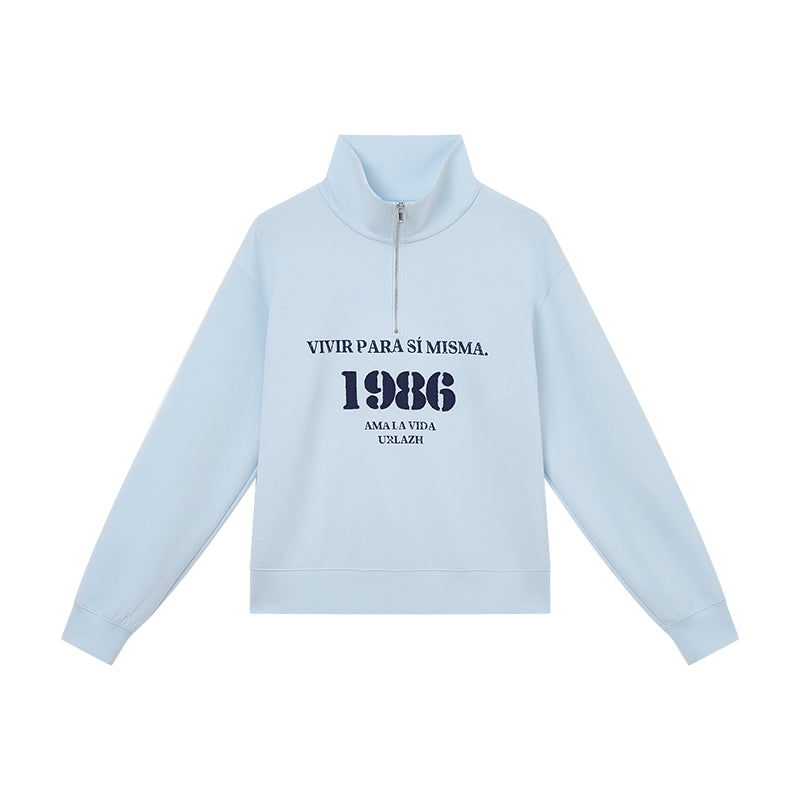 Sea Salt Vintage Half-Zip Sweatshirt – Urlazh New York