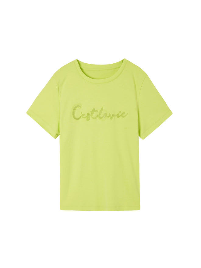 Sour Apple Green Cotton Tee