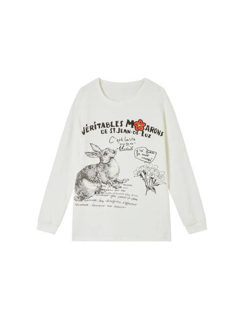 French Sketch Long Sleeve T-shirt