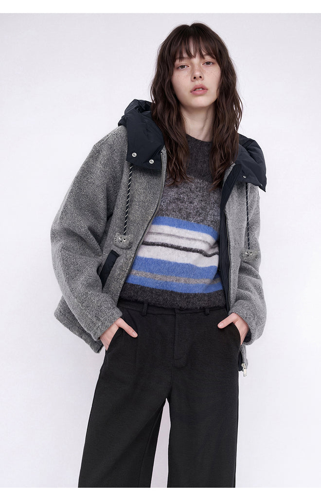 Sesame Grey Circle Coat