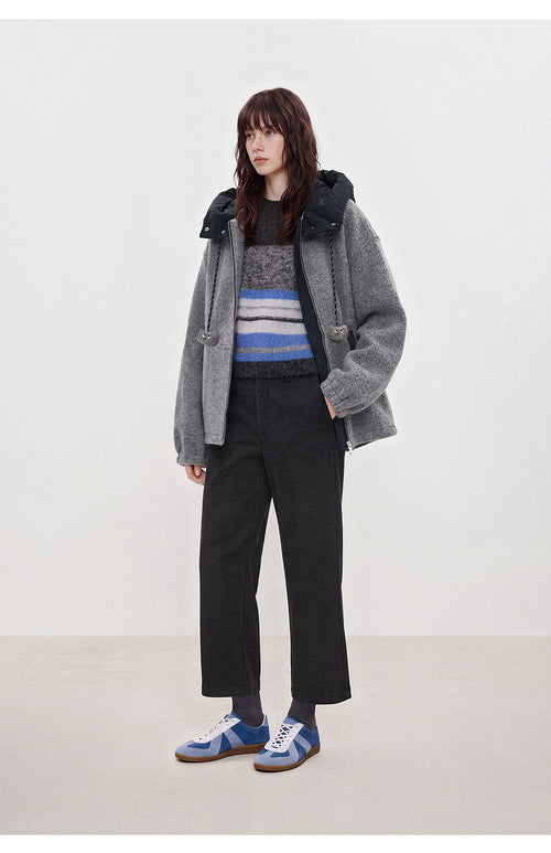 Sesame Grey Circle Coat
