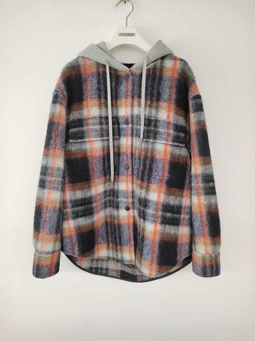 Checkered Hooded Jacket